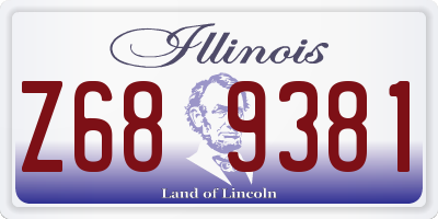 IL license plate Z689381