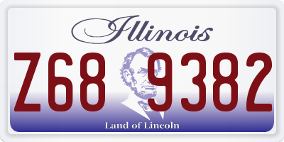 IL license plate Z689382