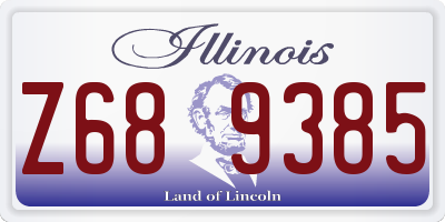 IL license plate Z689385