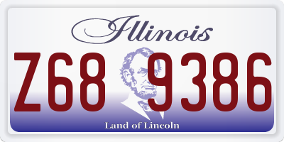 IL license plate Z689386