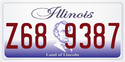 IL license plate Z689387