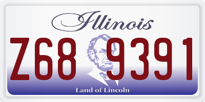 IL license plate Z689391