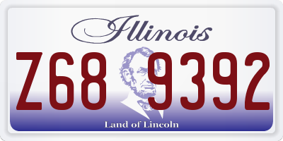 IL license plate Z689392