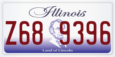 IL license plate Z689396