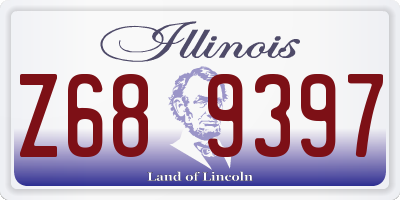 IL license plate Z689397