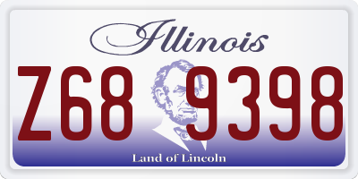 IL license plate Z689398
