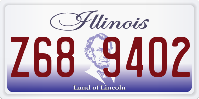 IL license plate Z689402