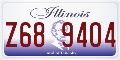 IL license plate Z689404