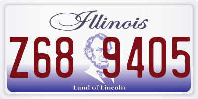 IL license plate Z689405