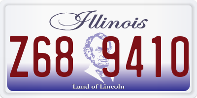 IL license plate Z689410