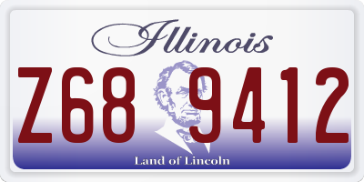 IL license plate Z689412