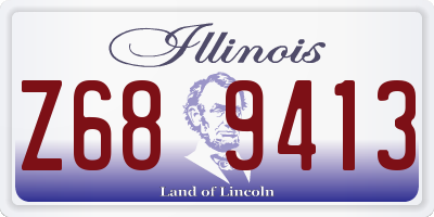 IL license plate Z689413