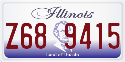 IL license plate Z689415