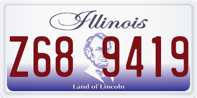 IL license plate Z689419