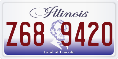 IL license plate Z689420