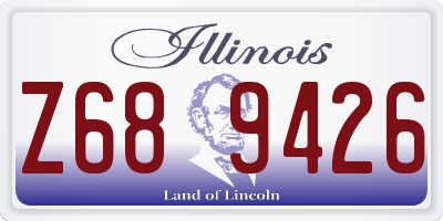 IL license plate Z689426