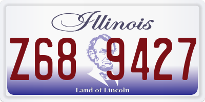 IL license plate Z689427