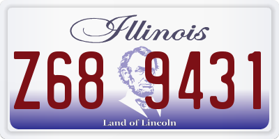 IL license plate Z689431