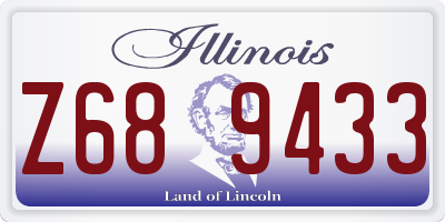 IL license plate Z689433