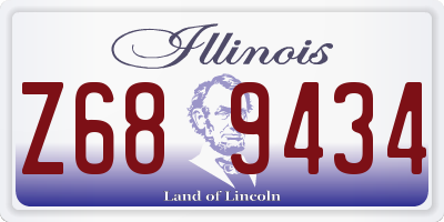 IL license plate Z689434