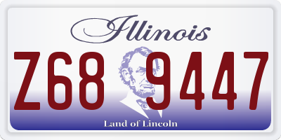 IL license plate Z689447