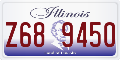 IL license plate Z689450
