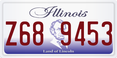 IL license plate Z689453