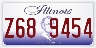 IL license plate Z689454