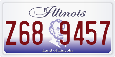 IL license plate Z689457