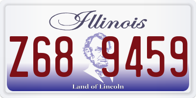 IL license plate Z689459