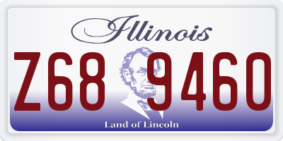 IL license plate Z689460
