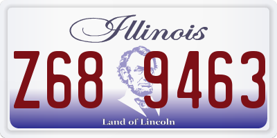 IL license plate Z689463