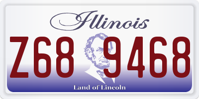 IL license plate Z689468