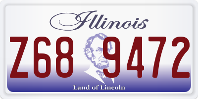 IL license plate Z689472