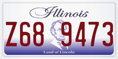IL license plate Z689473