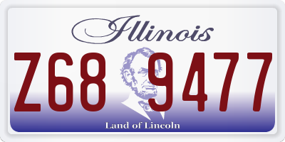 IL license plate Z689477