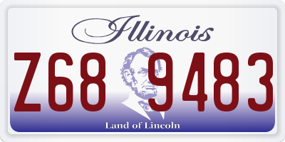 IL license plate Z689483