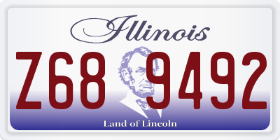 IL license plate Z689492