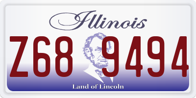 IL license plate Z689494