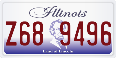 IL license plate Z689496