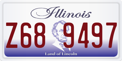 IL license plate Z689497