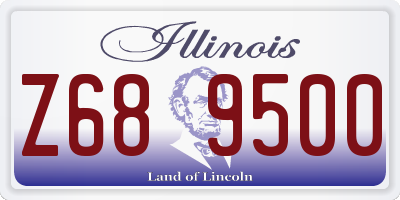 IL license plate Z689500