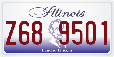 IL license plate Z689501