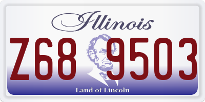 IL license plate Z689503