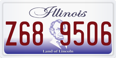 IL license plate Z689506