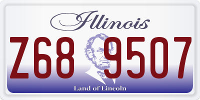 IL license plate Z689507