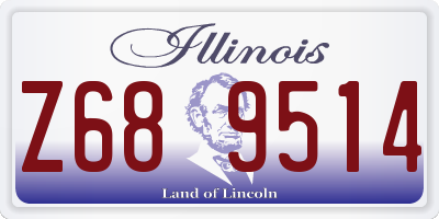 IL license plate Z689514