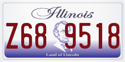 IL license plate Z689518