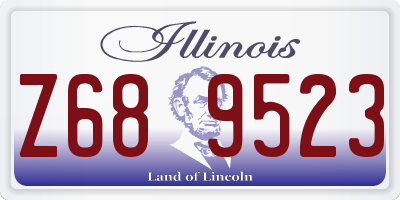 IL license plate Z689523