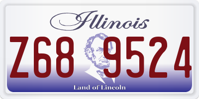 IL license plate Z689524